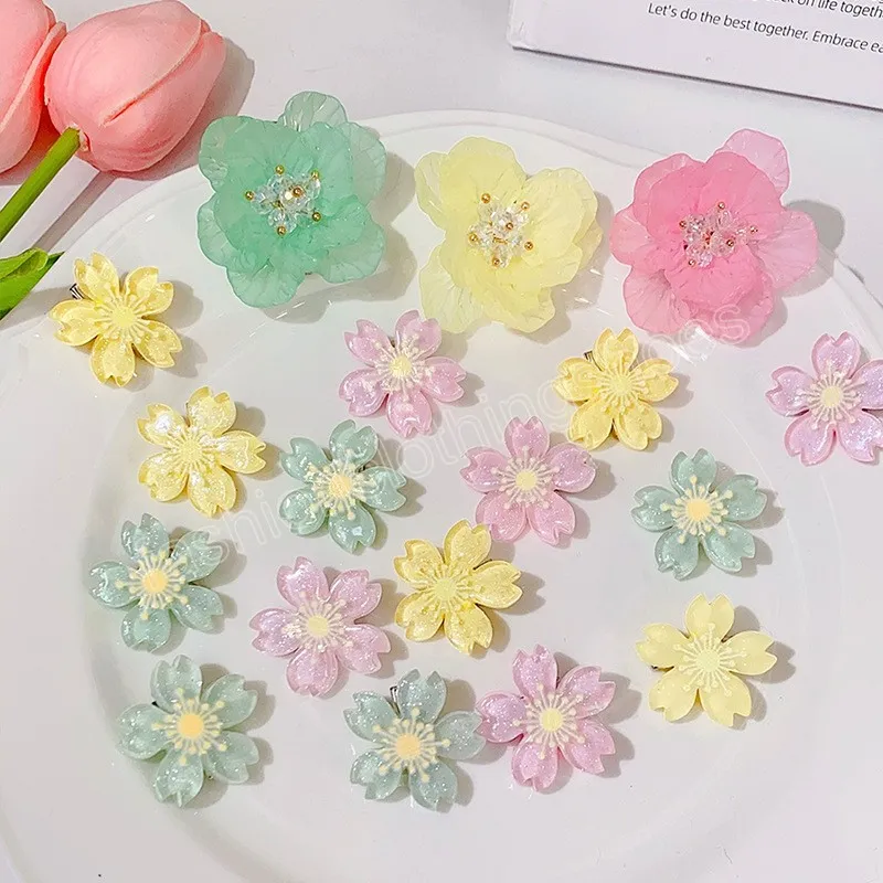 Kinder Haarspangen Geflochtene Kleine Blumen Haarspangen Haarnadel Mädchen Niedlicher Kopfschmuck Mädchen Mini Haarschmuck