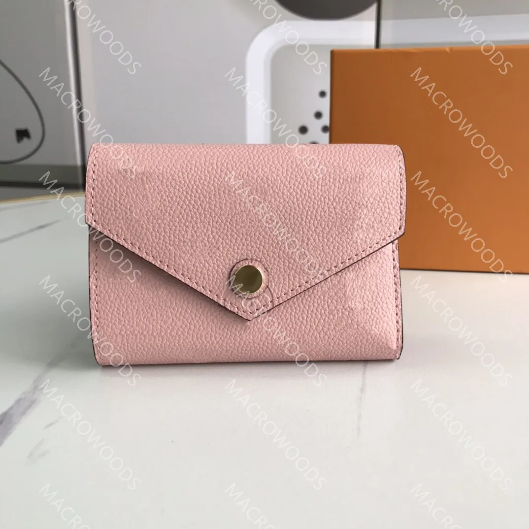 مصمم محفظة عملة كلاسيكية محفظة قصيرة مع صناديق الأزياء نساء القابض M64060 Victorine Wallets حامل بطاقة Canvas الخاصة بالعملة المعدنية 41938 Gold Hardware