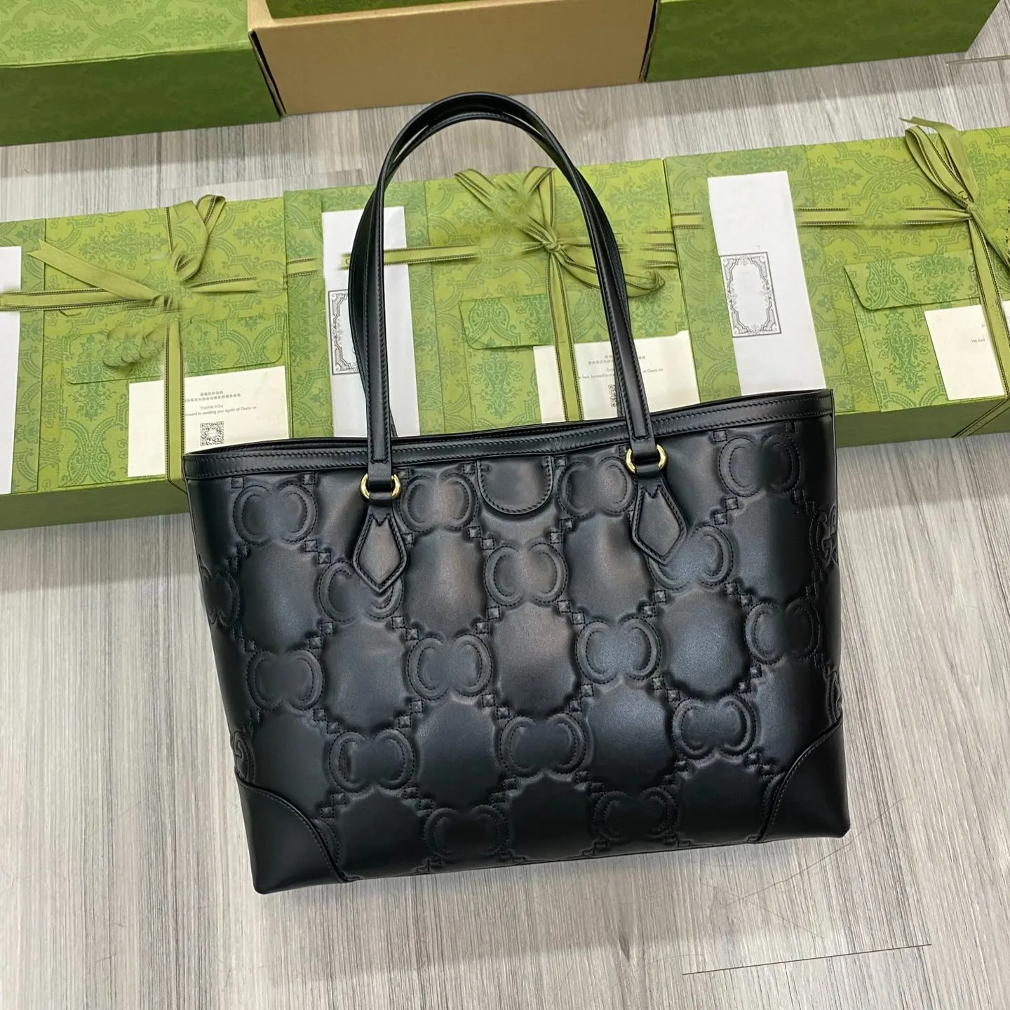 7A Totes Bag Designer Genuine Leather Fashion Handbag Embossed Full