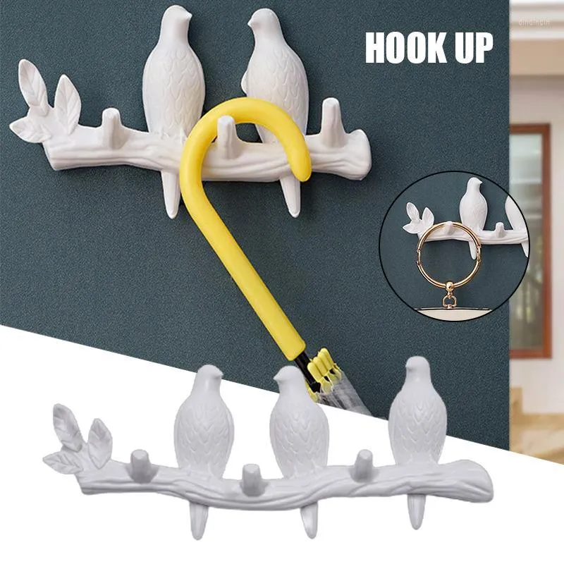 Hooks & Rails Hook Hanger Behind The Door Clothes Seamless Nails Wall Hanging And Hats Free Punching Decoration BOM666