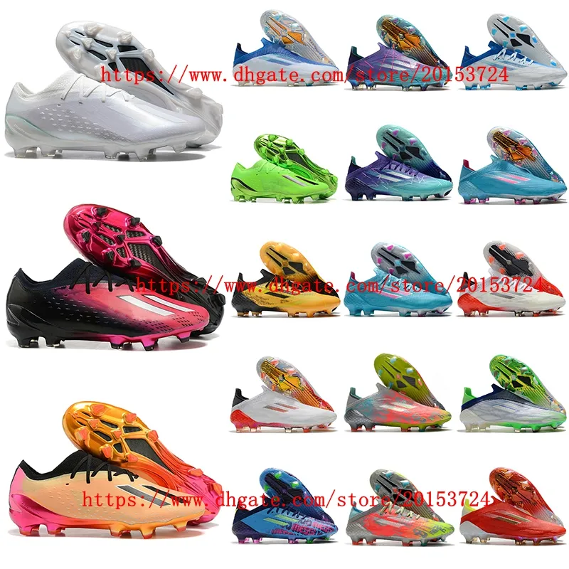 Chaussures de football X Speedportal .1 Coupe du monde 2022 Bottes FG Crampons Chaussures de football Speedflow Scarpe Da Calcio