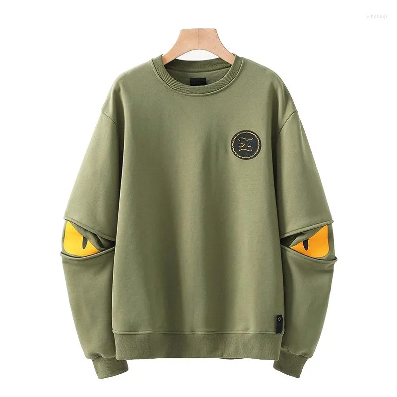 Men's Hoodies High-quality Long-sleeved Round Neck Sweater Men's Trend Korean Version All-match Pullover Spring And Autumn Ins Top