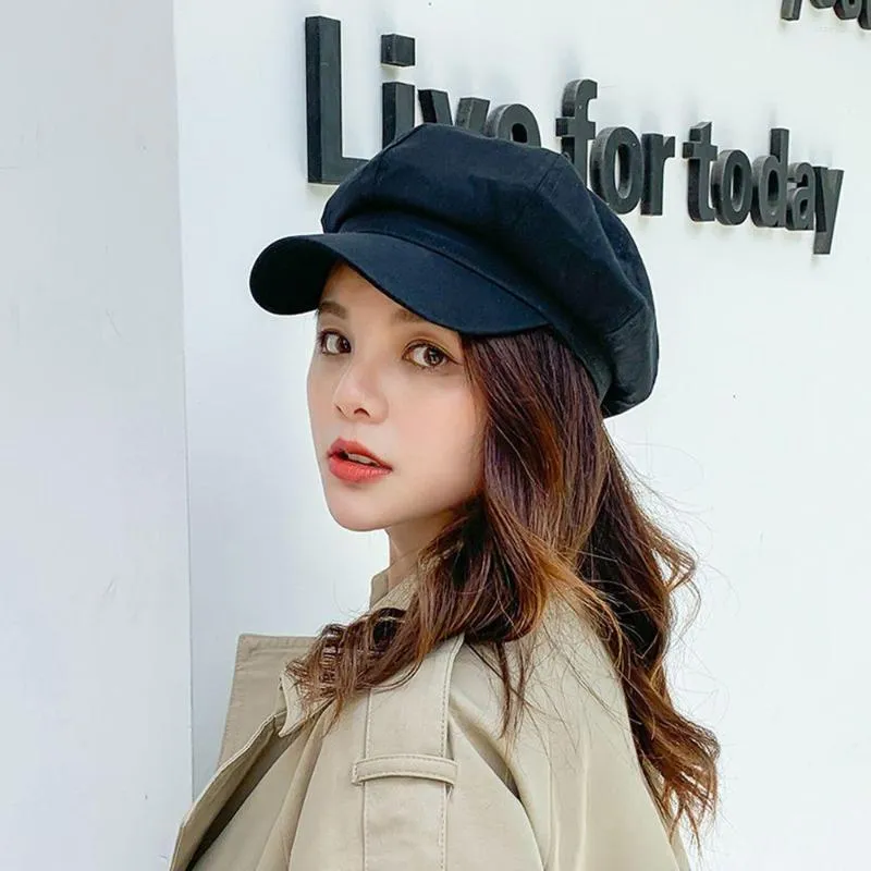 Berets And Winter Girls Clothes Accessories Korean Version Comfortable Women Sboy Caps Beret Painter Hat Octagonal