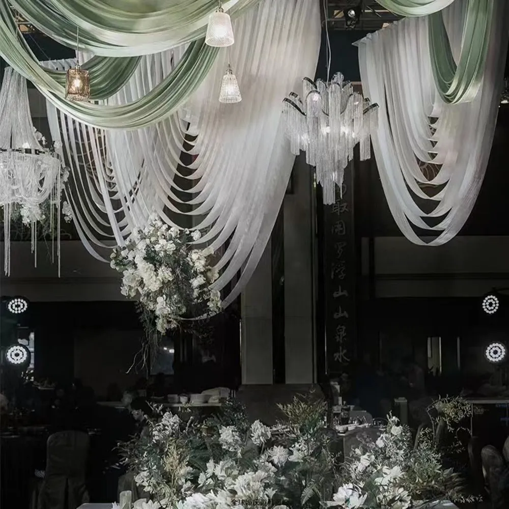 Custom Wedding Ceiling Centerpieces Decoration Wave Curtain Party Stage Hall  Hanging Cloth - Many Colors Available from Dhgate Party Decoration - price  30.76, image size:1000x1000
