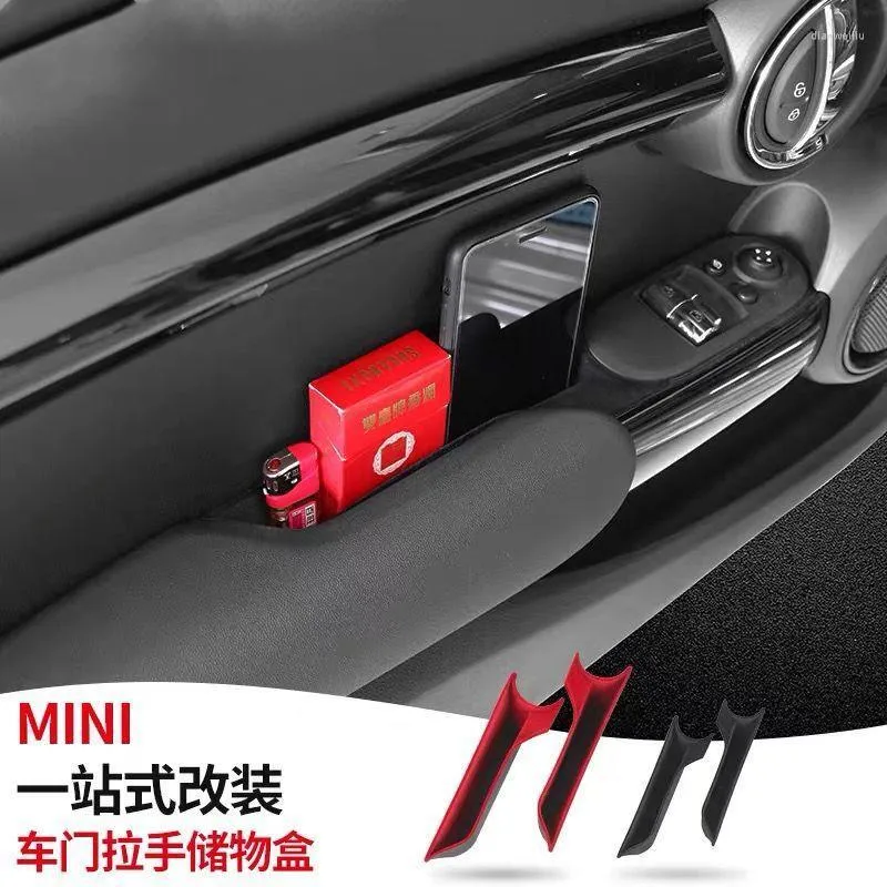 Auto Organizer Tür Lagerung Box Innen Griff ABS Container Telefon Halter  Für Mini Cooper S JCW F55 F56 Fließheck Zubehör Von 13,53 €