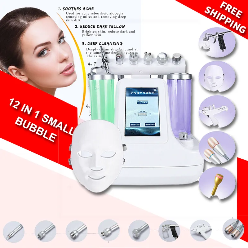 12-in-1 Facial Beauty Device: Small Bubble Cleaning Instrument for Home ...
