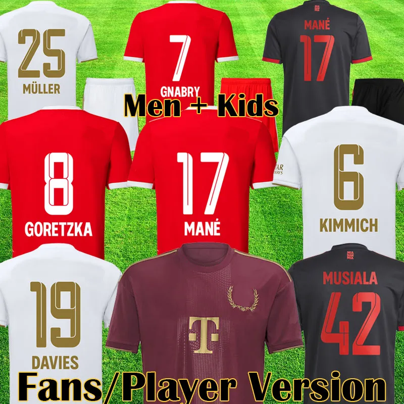 22 23 Davies Oktoberfest voetbaltrui 10 jaar kampioenen Bayern de Ligt M￼nchen Mane Gnabry Muller Kimmich Munich Musiala voetbalshirt Men Kids Equipment Coman