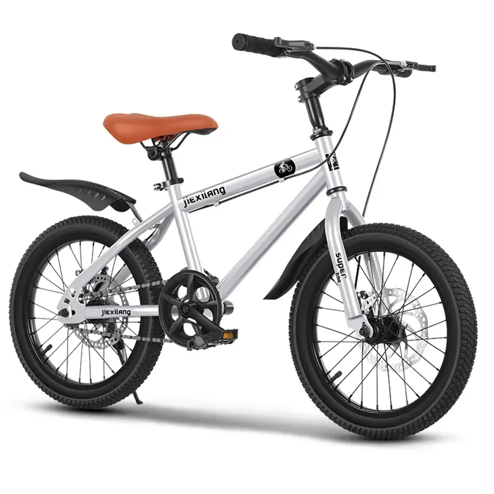 16/18/20 inç Çocuk bisiklet koltuğu, yüksek karbon çelik çerçeveli ayarlanabilir dağ bisikleti disk frenleri