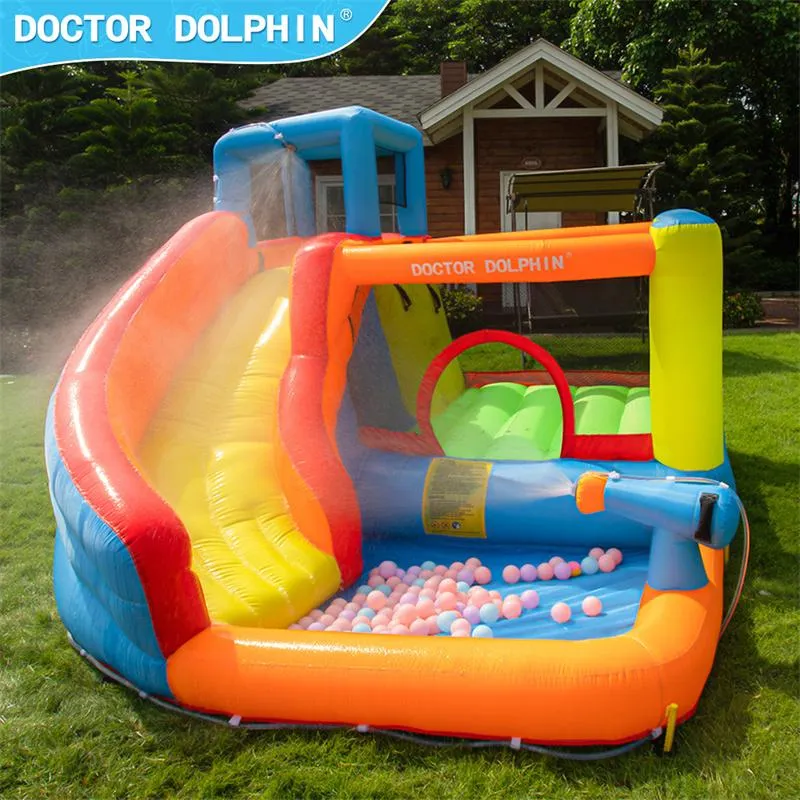 Playhouse Doctor Dolphin Kindergarten Inflatable Bounce House With