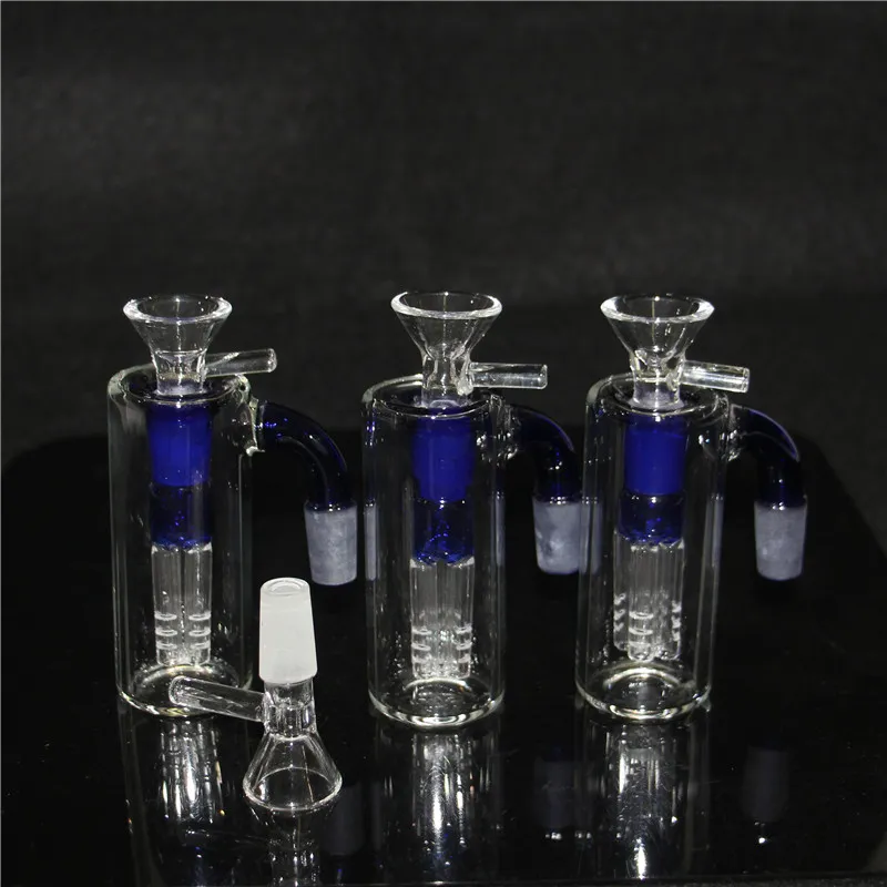 Shishas 18-mm-Aschefänger-Set, 90- und 45-Grad-Glas-Aschefänger, Bubbler, hochwertiger Aschefänger, Dab-Rig für Bong-Adapter