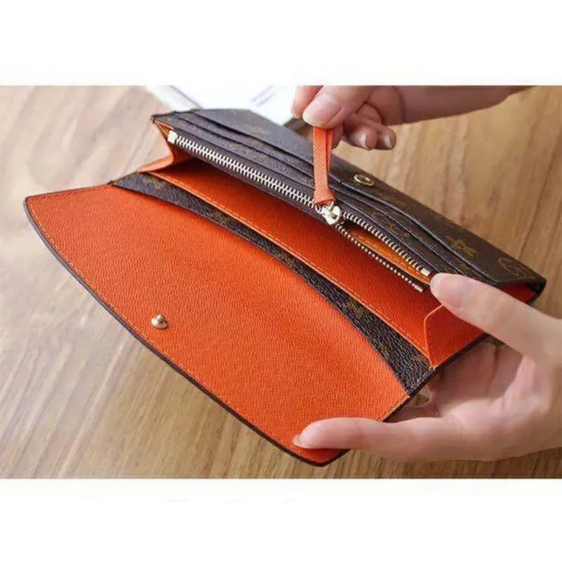 Long Genuine Leather Men's Wallet Luxury Business Purse Phone Clutch Bag  RFID Blocking Credit Card Holder With Coin Pocket