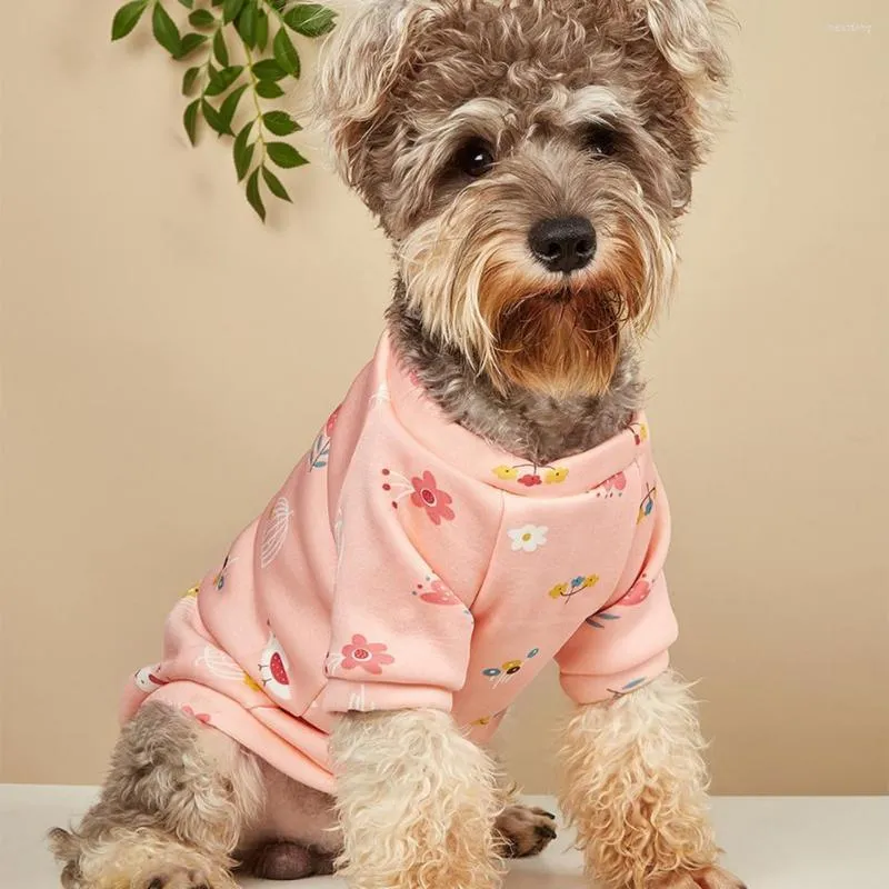 Dog Apparel Two-leg Beautiful Thickened Puppy Pullover Clothes Tender Pet Adorable Accessories