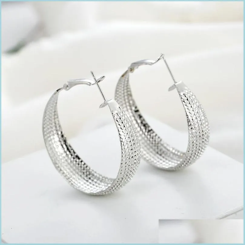 Hoop Huggie Dreamtop Punk Large Hoop Boucles D'oreilles Bijoux Or Couleur Maxi Pour Les Femmes Cadeau En Métal Géométrique Boucles D'oreilles Pendientes Dhseller2010 Dh5Rp