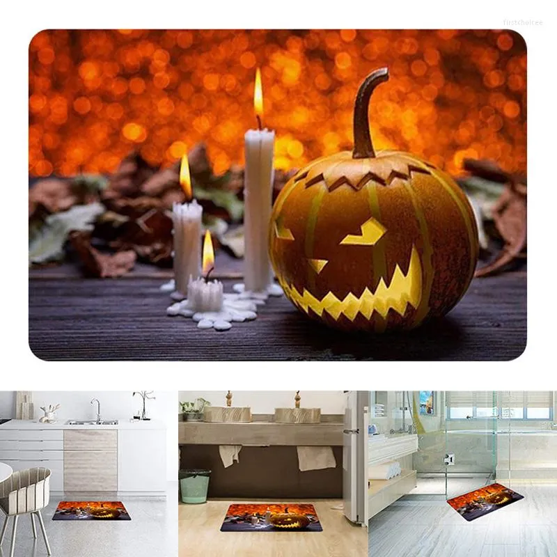 Mattor Halloween -mattan Arrangemang Rekvisita tryckt mattor golvmatta f￶r d￶rr￶ppning K￶k Badrum GHS99
