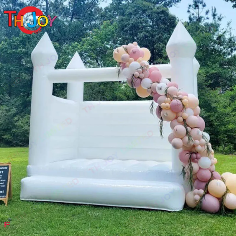 Utomhusaktiviteter 13x13ft-4x4m Uppblåsbar bröllop Bounce White House Birthday Party Jumper Bouncy Castle293e