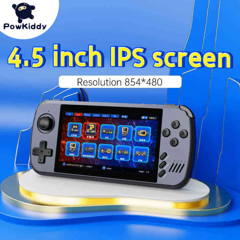 Portable Game Players POWKIDDY X45 4.5 Inch IPS Screen 854 480