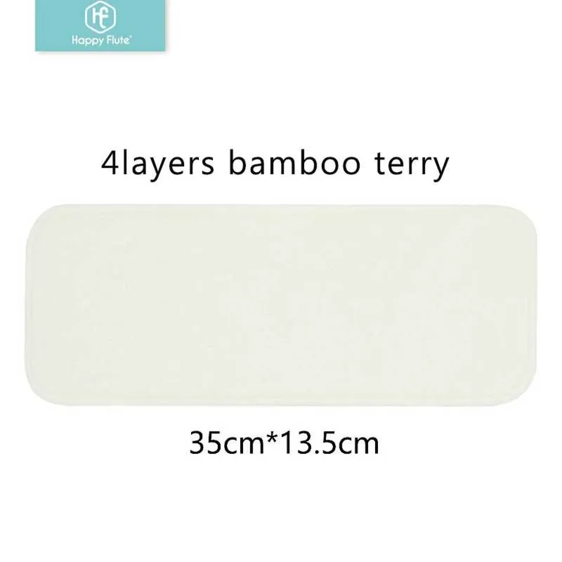 Happyflute Bamboo Insert herbruikbaar wasbaar ademende inzetstukken Boosters Liners voor babydoekluiers luier 220816