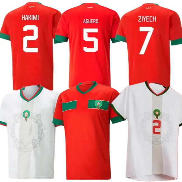 2023 2024 Morocco soccer jerseys home away 23 24 Algeria maillot de foot  Ziyech Boufal FAJR Munir Ait Benasser Amrabat football shirts