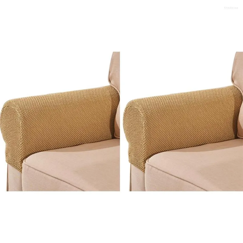 Stol täcker 2 st/set dekorativt dammtät armstödskydd återfå soffa för soffa protektor anti slip mjuk textil stretch trasa hem