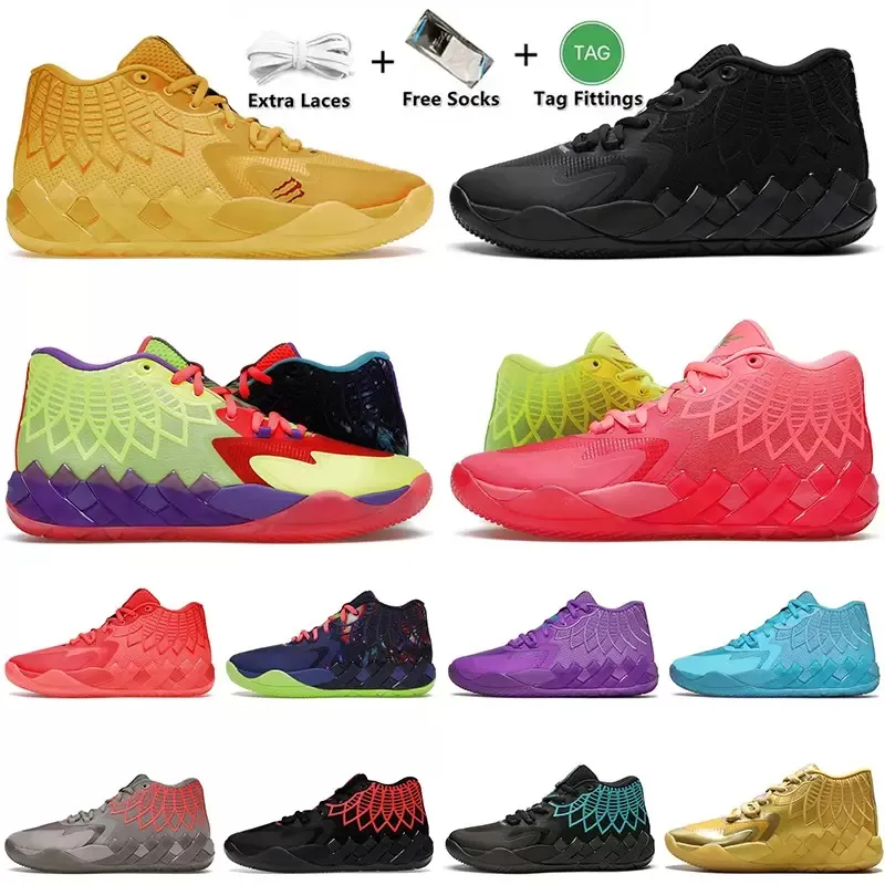 OG Heaking Footwear Lamelo Ball 1 MB.01 Men Basketball Shoes Rick and Morty Galaxy Sneakers Trainers Sports Size 46