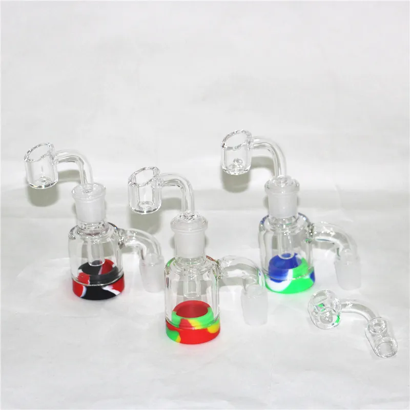 Hookahs Glass Reclaim Ash Catcher voor het roken van bongs 90 45 graden 14 mm 18 mm Ashcatcher Bubbler Bong Oil Rig