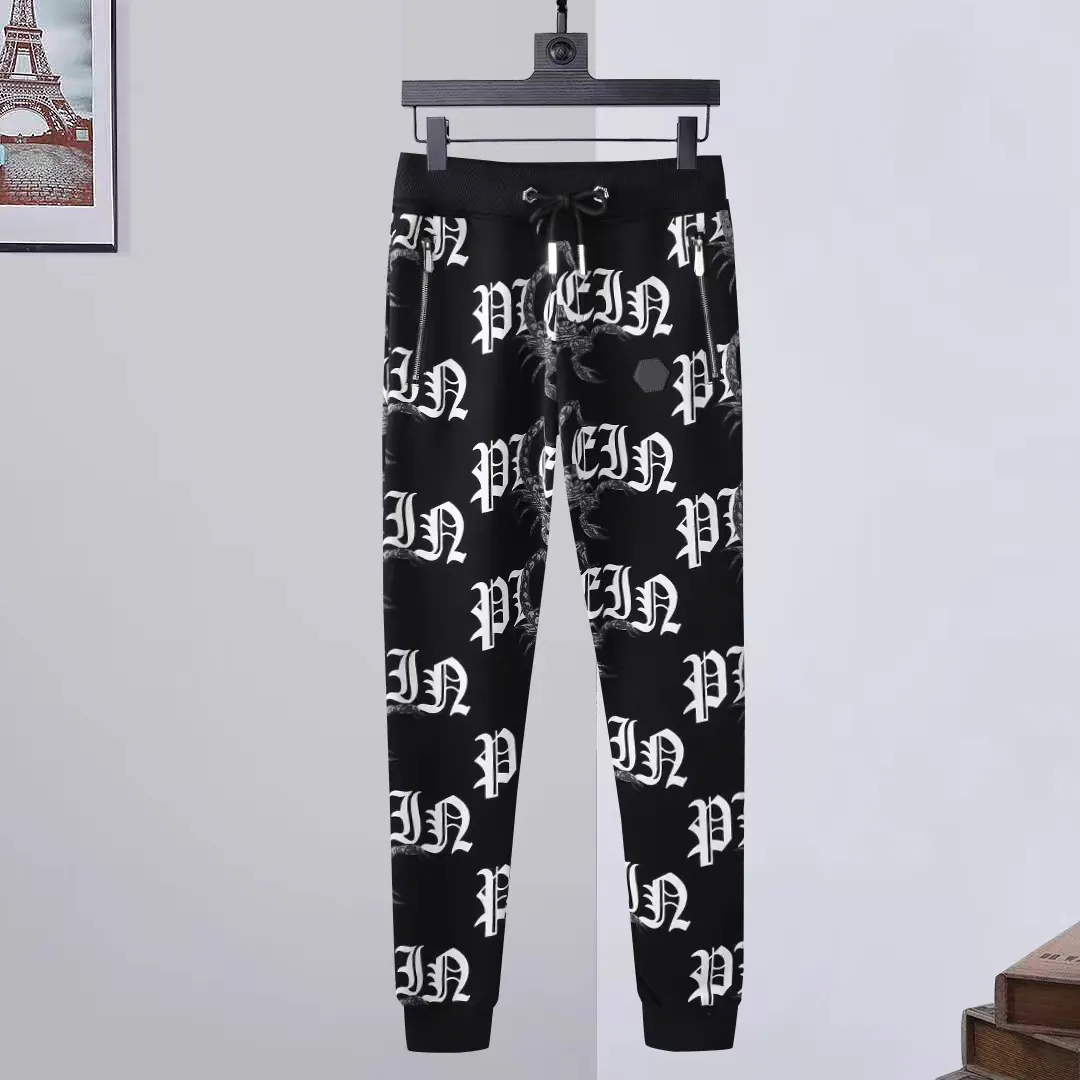 PLEIN BEAR Pantaloni da uomo PANTALONI DA JOGGING PIETRE GOTICO PP Teschi Pantaloni da donna da uomo Sport Designer di lusso Pantaloni sportivi con coulisse Jogging Coppia Abbigliamento di marca 84602