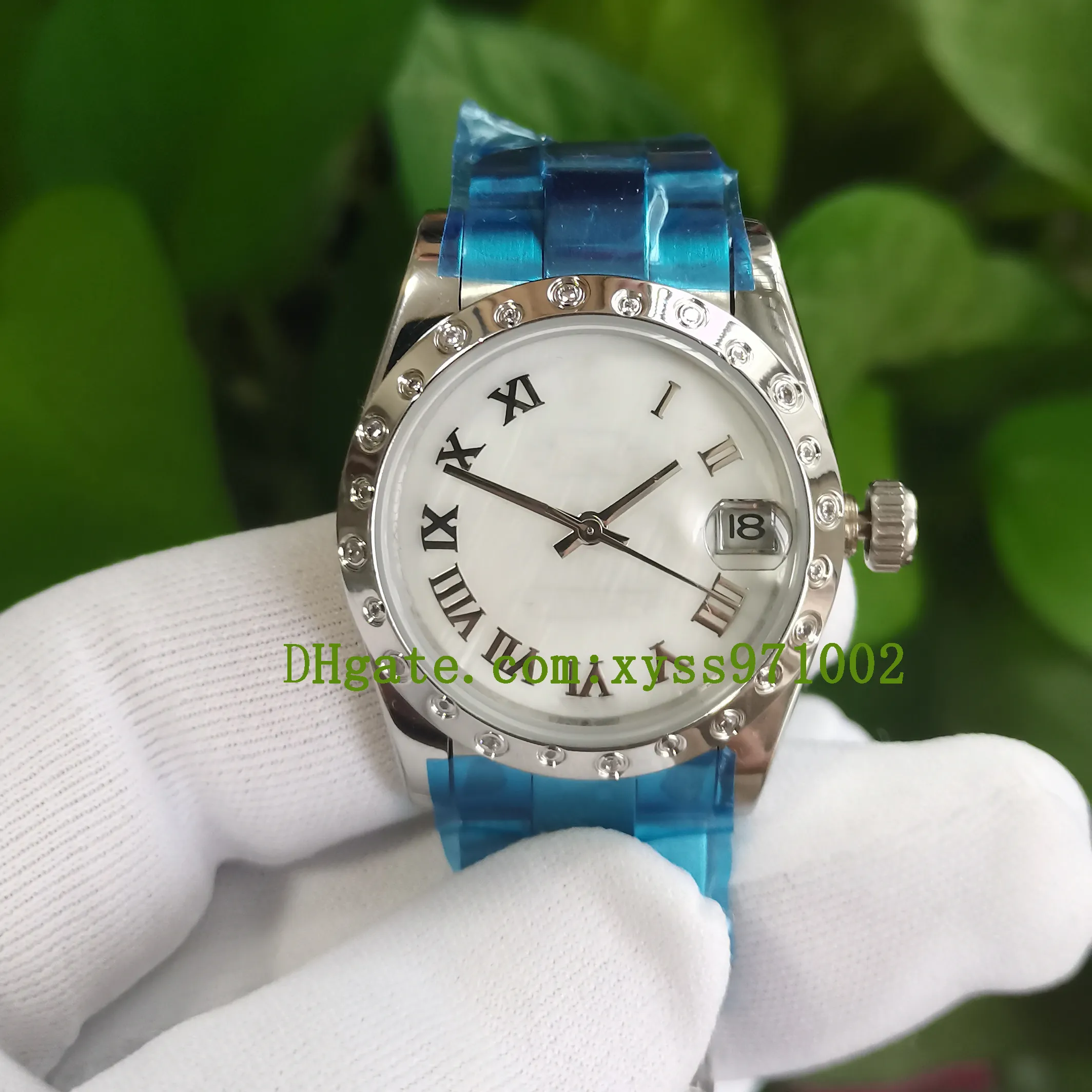 Högkvalitet Asian Watch 2813 Sport Automatiska damer Watchs Datejust 31mm White Mother of Pearl Dial Wrisrt Watch M178344 Luxury ST2418