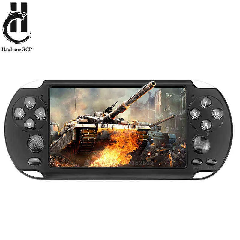 Портативные игровые игроки 16.08.32/128 бит 5 "LCD X9 Plus Double Rocker 8G/32G Arcade X9S Handheld Retro Game Console Video MP5 для GBA/для NES 1000 Games T220916