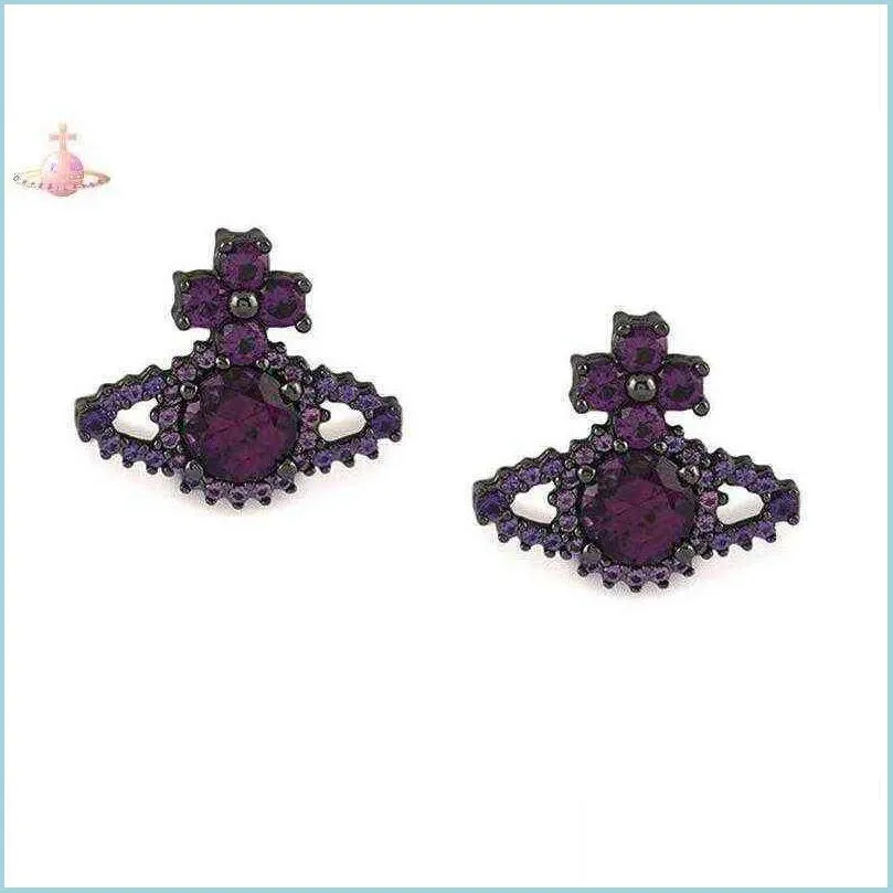 Charm Charm Charmbuy 2021 Westwood Custom Black Valentina At The Uk Counter Drop Delivery Jewelry Pendientes Dayupshop Dh4Uj