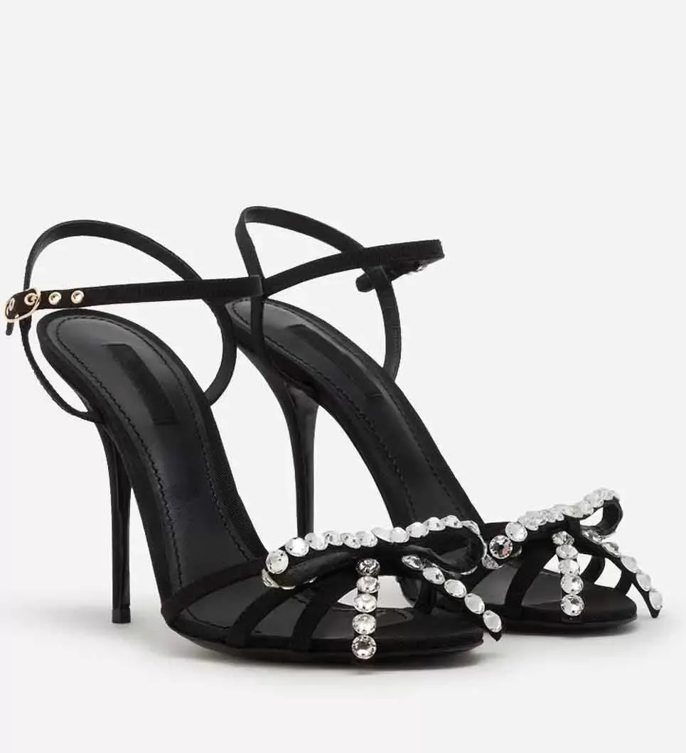 Summer Gros Grain Dorothy Perkins Sandals With Bow Rhinestone Detailing