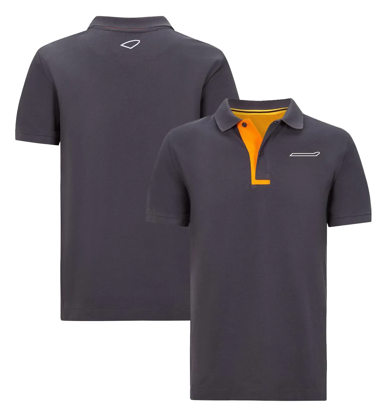 F1 Team Joint Short Sleeved Polo Cirtle Fãs de Racing Men Racing podem ser personalizados