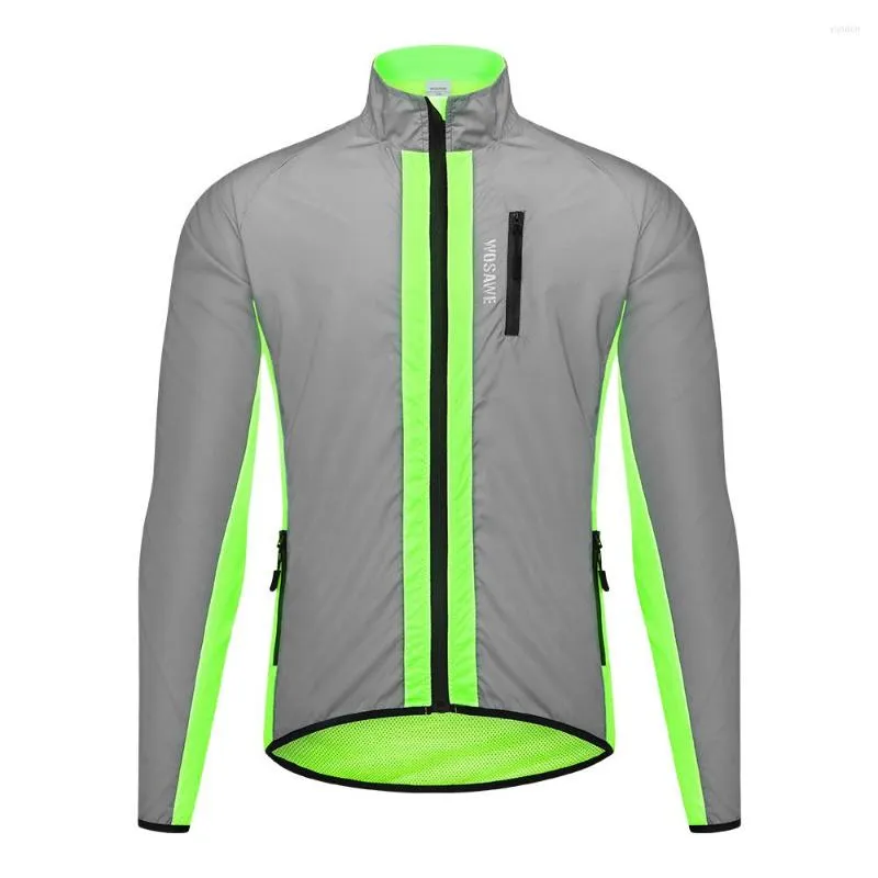 Jackets de corrida de jaqueta de esporte reflexiva Man Breakbreaker Sun Protection Slamter rápido Camisa esportiva Run Run Men Mulheres Vistas para fora