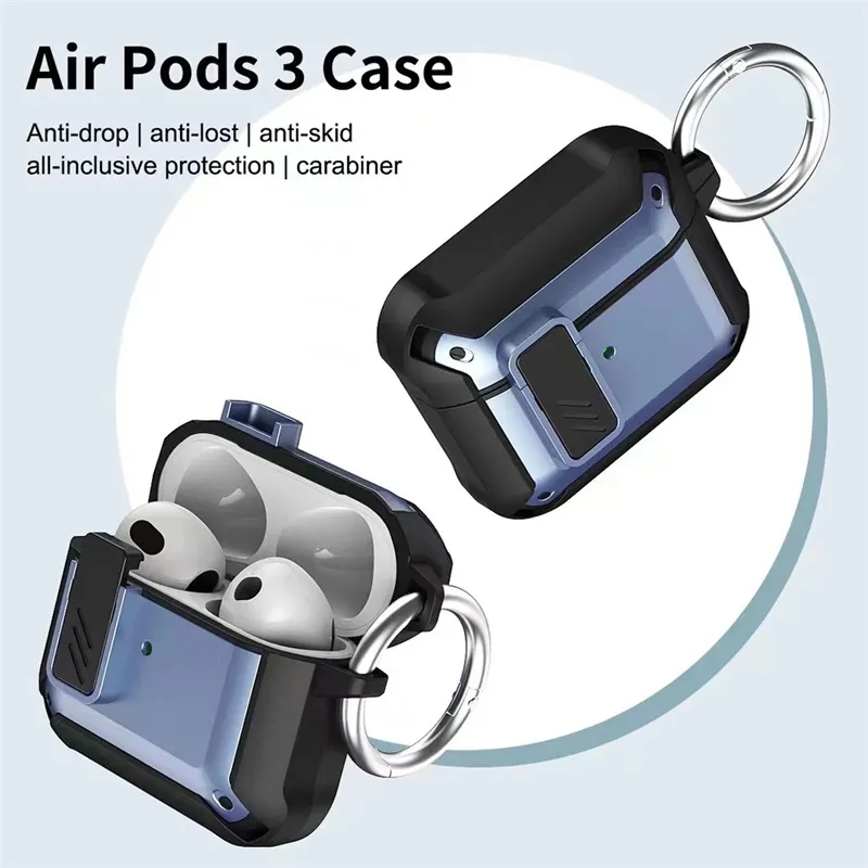 Apple AirPods Pro 2 Kılıf Kulaklık Aksesuarları TPU PC Zırh Koruyucu Kablosuz Kulaklık Airpod 3 2 Kapak Şok geçirmez Anti Bırak Anti Bırak.