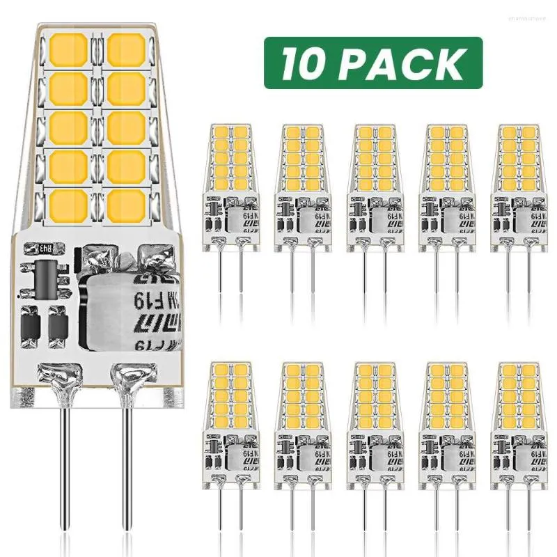 Tiras 10 pcs g4 lâmpadas LED 3,5W 20 LEDS 380LM SUBSTITUIÇÃO PARA 30W HALOGEN 3000K WAX BRANCO 12V SEM PINKING INCLUSING NÃO MENORES