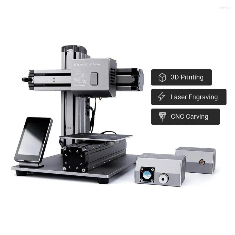 Skrivare Snapmaker 3D-utskrift Lasergravering CNC Sk￤r Multifunktion Tre-i-One-skrivare DIY Kit H￶g Precision Hem