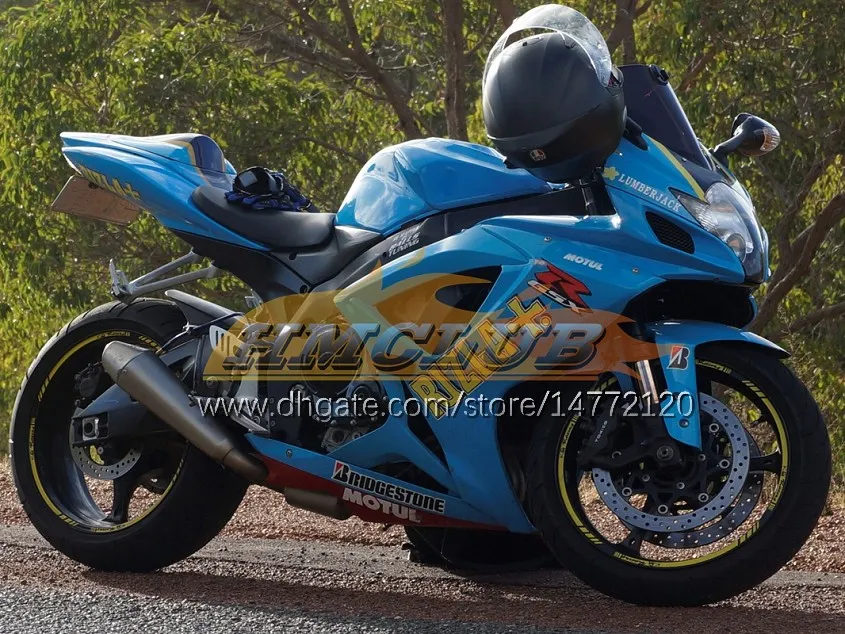 OEM Fairings and Tank for Suzuki GSXR 600 750 CC Rizla Blue Injection ...