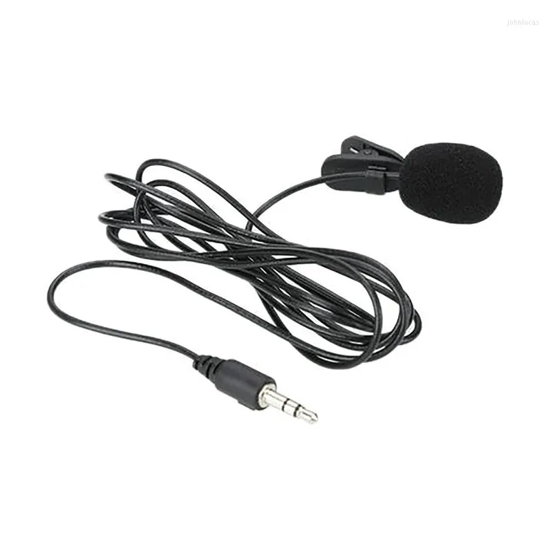 Microfones 3,5 mm Lavalier Microfones Mini-Freed Collar CLIP MIC MIC para laptop PC Video Shooting Conference VLOGGING VLOGGE