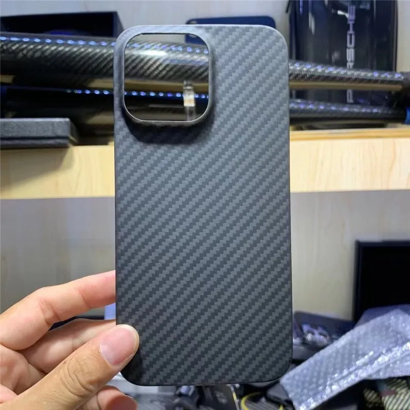 Genuine Carbon Fiber Slim Cases for iPhone 14 Pro Max Plus 14 Matte Togh Armor Cover