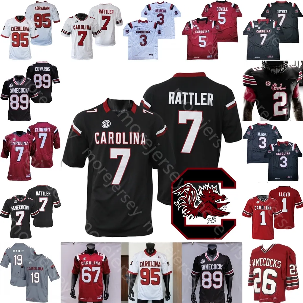 2023 South Carolina Gamecock Football Jersey NCAA College Spencer Rattler Dakereon Joyner Xavier Legette Debo Williams Juju McDowell Brown Clowney Kilgore Rogers