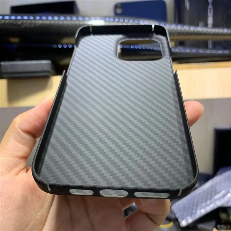 Genuine Carbon Fiber Slim Cases for iPhone 14 Pro Max Plus 14 Matte Togh Armor Cover