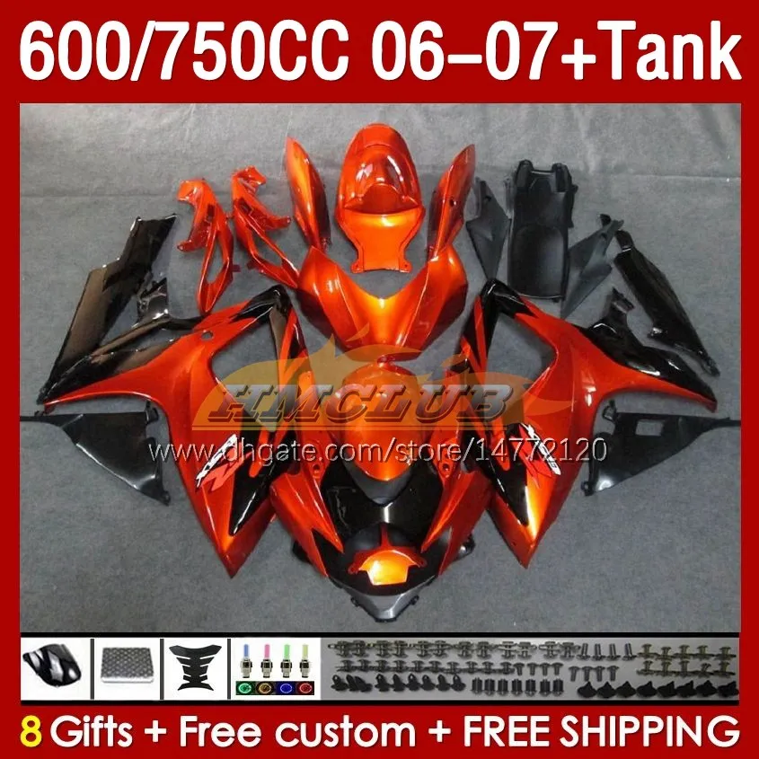 Injection Mold Fairings & Tank For SUZUKI GSXR600 750CC GSXR 750