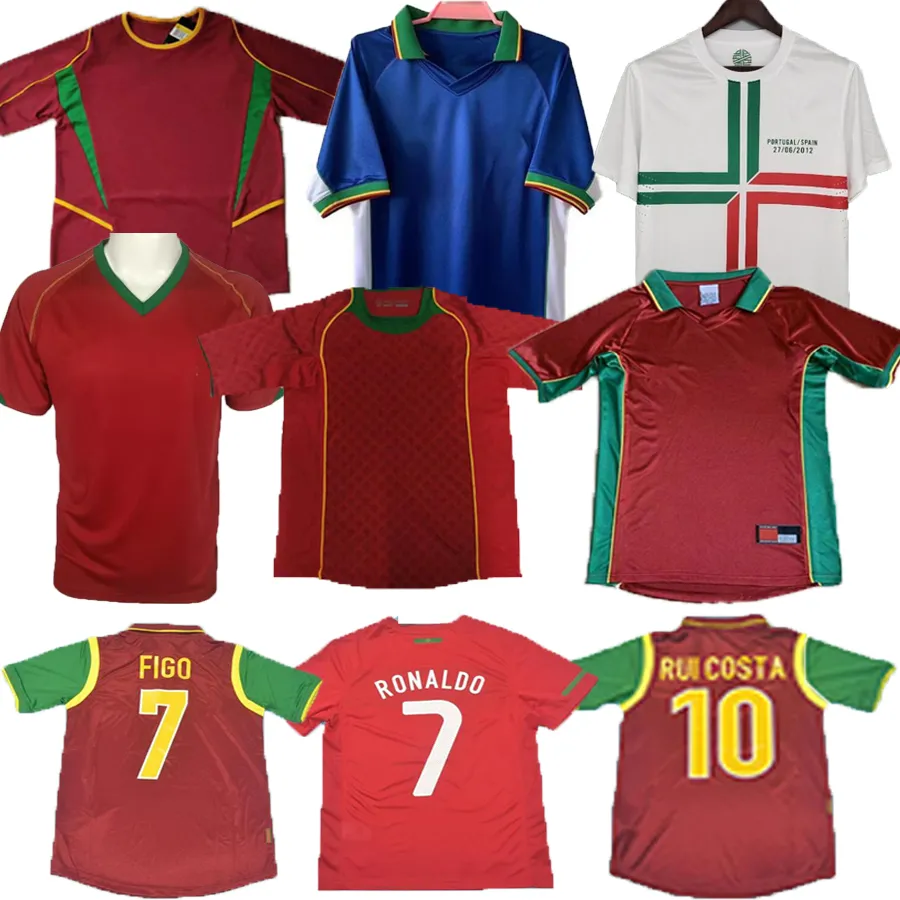 RONALDO 2012 2013 2000 2006 Retro voetbaltrui RUI COSTA FIGO NANI Classic 1966 1969 korte mouwen voetbalshirts Camisetas de futbol Portugees Vintage