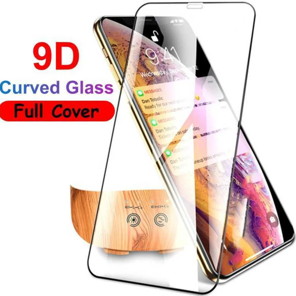 9D Vollkleber gebogener Displayschutz aus gehärtetem Glas für iPhone 15 14 14max 14PROMAX 13 12 Mini 11 Pro Max XR XS Max Edge für X 8 7 6 6S Plus SE2020