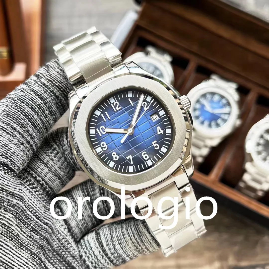 U1 Nowy męski zegarek automatyczny Pasek ze stali nierdzewnej Oryginalna klamra szafir szklana Super Luminous Montre de Luxe zegarki