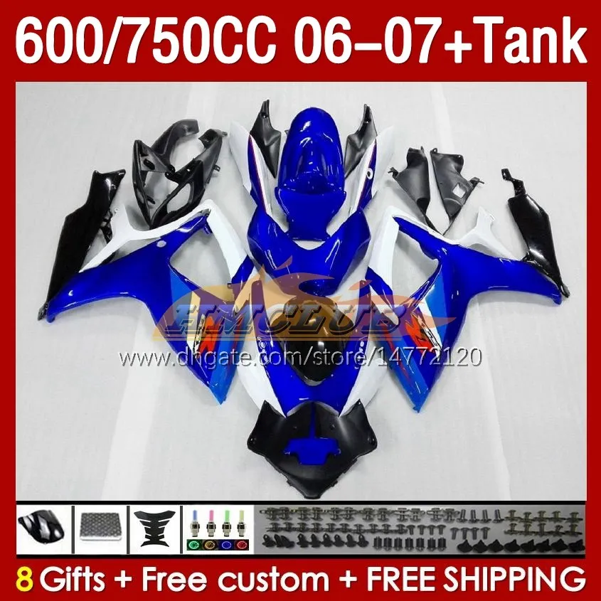 噴射型の見本市圏Suzuki GSXR600 750CC GSXR-750 K6 GSX-R600 06-07 154NO.2 600CC GSXR 600 750 CC GSXR750 06 07 GSXR-600 2006 2006 2007 OEM Fairinging