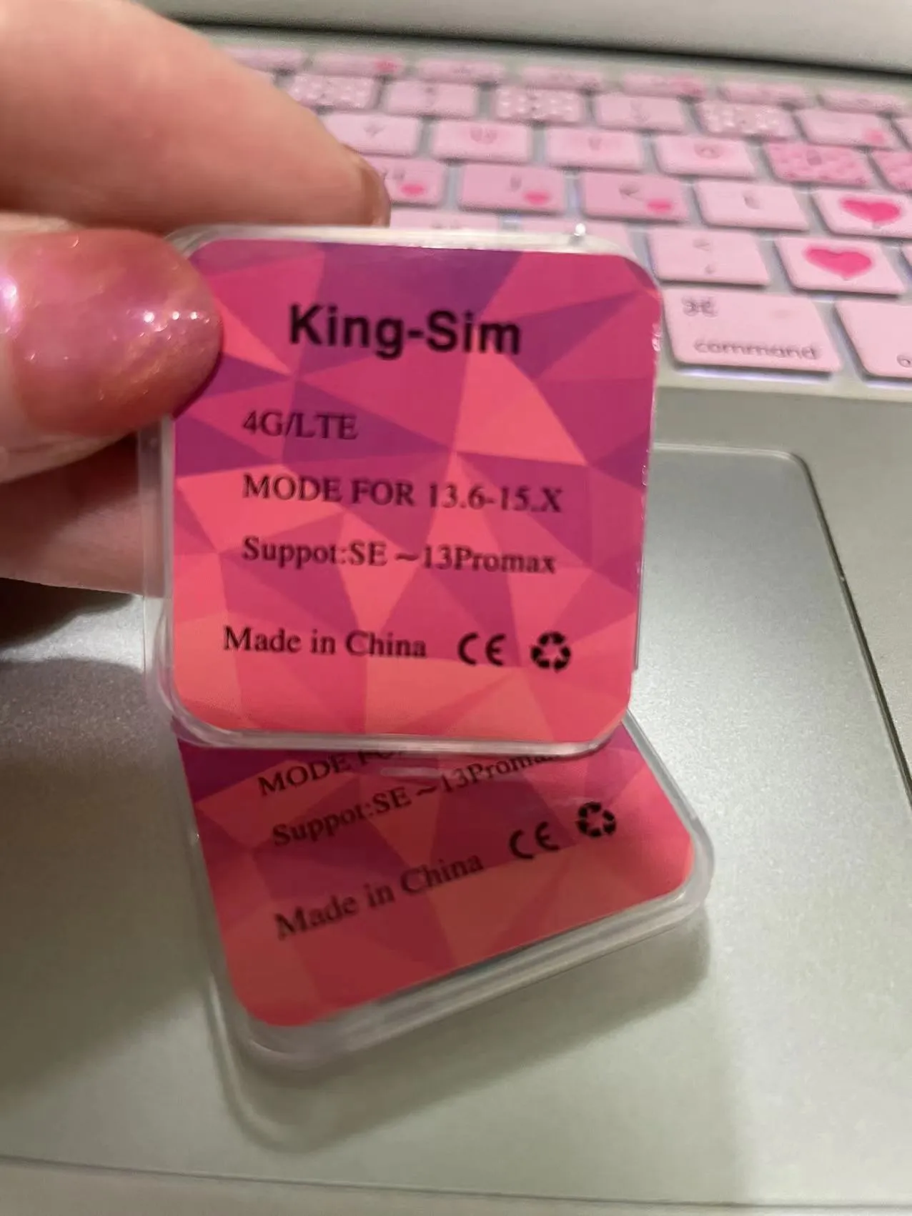 King-SIM 4GLTE suporta iOS13. X-16 X, que contém o modo modanual automático ICCID