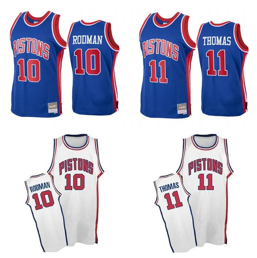 Basketball Jerseys Dennis Rodman #10 Isiah Thomas #11 Hardwoods Classics Retro Men Women Youth Throwback Jersey