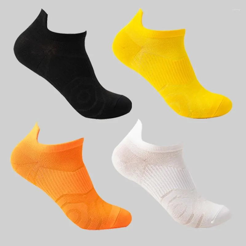 Men's Socks 3 Pairs Men Sports Ankle Pack Outdoor Summer Spring Heel Wear Great Flexibility Breathable White Candy Colors Solid Street
