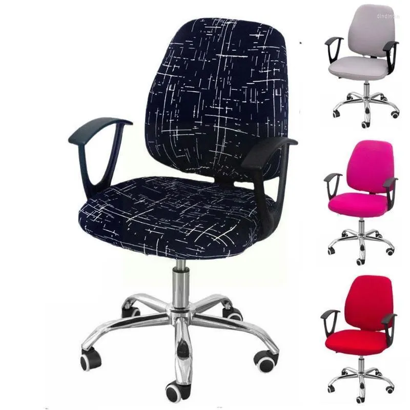 Chair Covers Office Computer Cover Spandex Split Anti-dust Universal Armchair R9v0Chair
