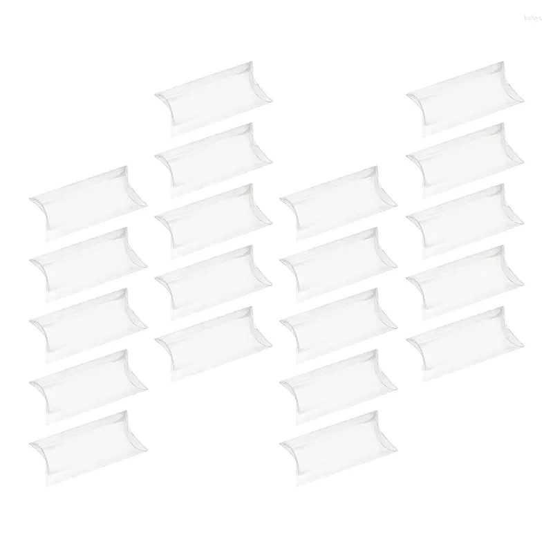 Emballage cadeau 20pcs boîtes d'emballage de bonbons transparents paquet d'oreiller décoratif